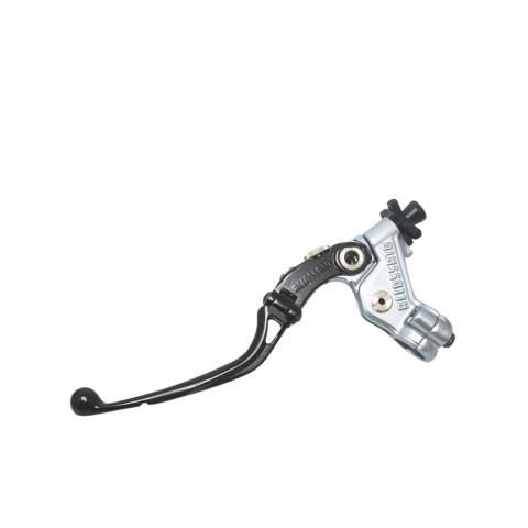 Comando Frizione A Cavo Racing Accossato Con Leva Snodata Colorata (Pomello+Leva+Regolatore), Con Braccialetto Color Titanio