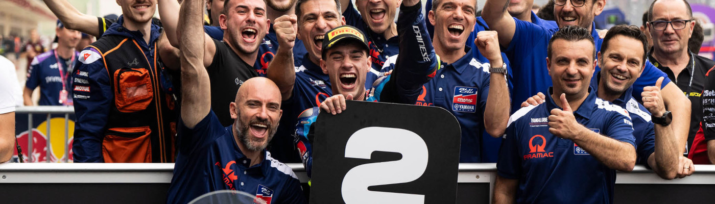 Arbolino shines in the rain at COTA: first Moto2 podium for BLU CRU Pramac Yamaha!