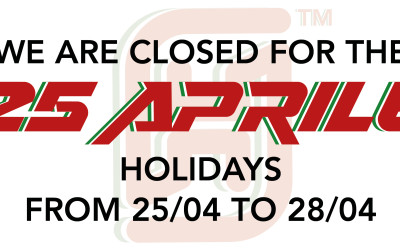 Accossato closes for the “25 aprile” holidays