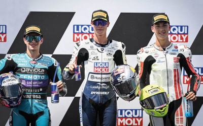 Luca Lunetta was on fire during moto3 german gp