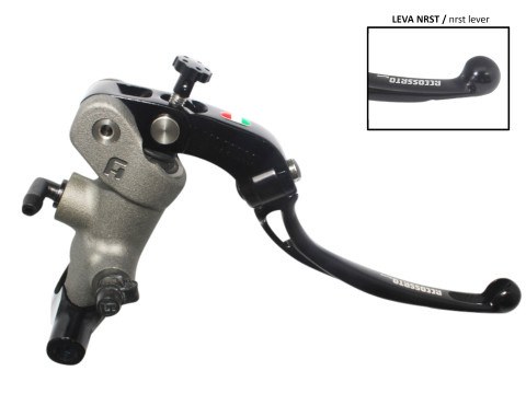 Accossato Radial Brake Master Cylinder Accossato 19x18 with folding lever, for handlebars with diameter of 25,4 mm