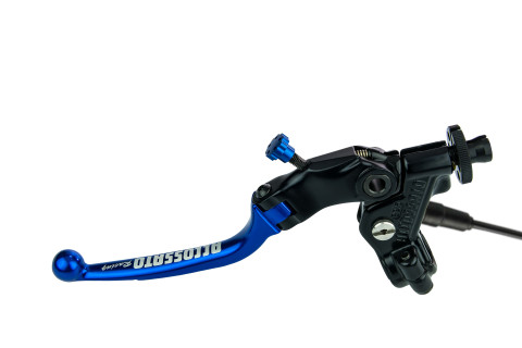 Mando de embrague de cable Accossato con Maneta abatible de colores (tuerca+maneta)