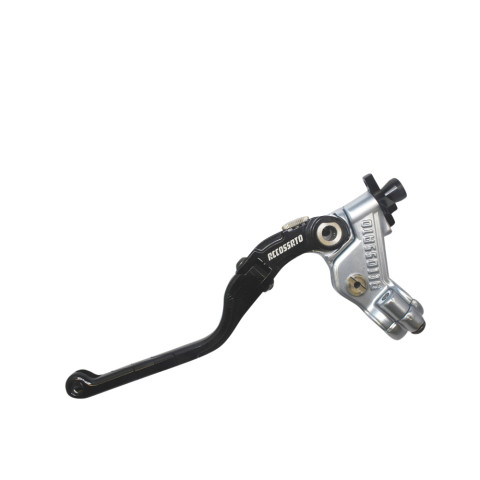 Embrague Accossato Cable Full con Maneta Revolution de Colores (tuerca+inserto+ajustador), con abrazadera en color titanio