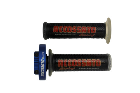 Mando de gas rápido Accossato, sin cables, con puños GR002 incluidos