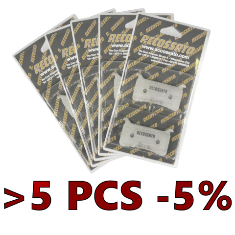 Brake pads for Accossato Brake Calipers, Brembo Brake Calipers, brand Accossato code AGPA293